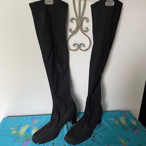 Calvin Klein Over-the-Knee Black Boots, Size 7
